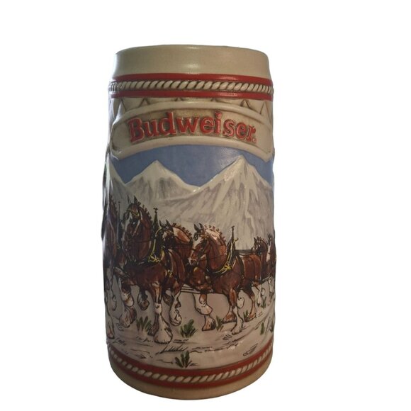 1985 Budweiser “A” Series Clydesdale Beer Stein Limited Edition Ceramarte Brazil - Picture 4 of 11